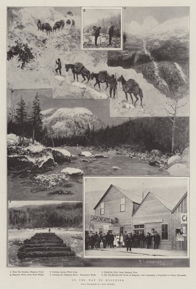 On the Way to Klondike by Henry Charles Seppings Wright